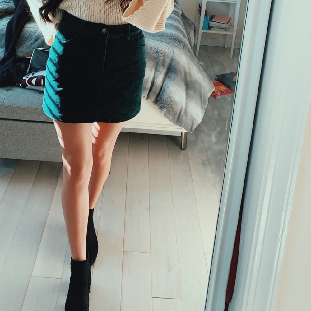 Corduroy Forever 21 Mini skirt